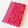 Biblia Reina Valera 1960 letra grande. Símil piel fucsia, cremallera, índice, ma nual / Spanish Bible RVR 1960. Handy Size, Large Print, Leathersoft - Imagen 4